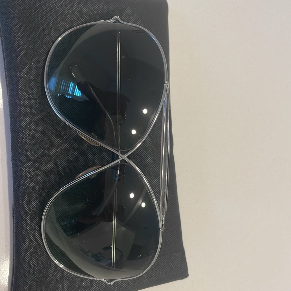 Tom Ford Oversized Silver Miranda Sunglasses - image 2